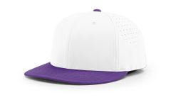 White/Purple Richardson PTS30 Hat Perforated Ignite Lite R-Flex