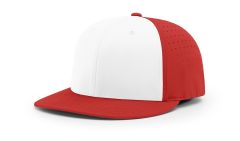 White/Red-Alt Richardson PTS30 Hat Perforated Ignite Lite R-Flex
