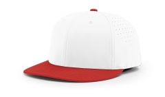 White/Red-CMB Richardson PTS30 Hat Perforated Ignite Lite R-Flex