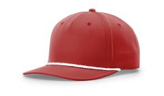258 Red/White Classic Rope Adjustable Hat by Richardson FREE SHIPPING
