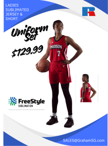 Ladies Custom Russell Dynaspeed Basketball Uniform