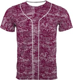 New Adult Storm Sublimated Digital Camo Baseball Jersey by Teamwork Athletic Style Number 8820