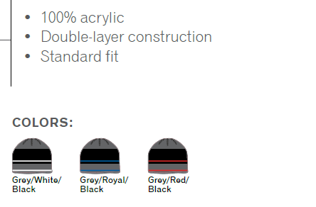 Buy 128 Mixed Stripe Knit Beanie by Richardson Caps. 100% Acrylic. Double-layer construction. Standard fit.