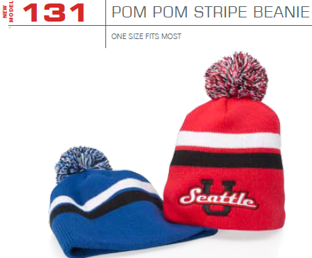 Buy 131 Pom Pom Stripe Beanie by Richardson Caps