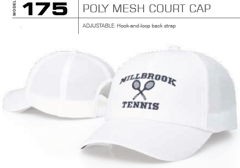 Buy 175 Poly Mesh Court Adjustable Hat by Richardson Caps