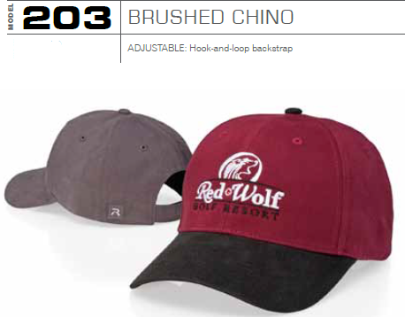 Buy 203 Brushed Chino Adjustable Hat by Richardson Caps
