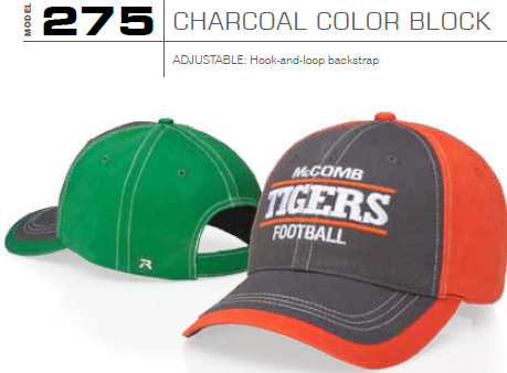 Buy 275 Charcoal Color Block Adjustable Hat by Richardson Caps