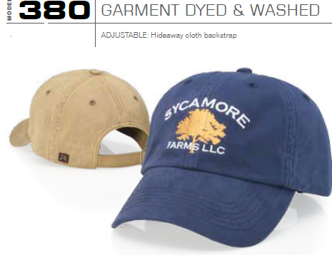 Buy 380 Garment Dyed & Washed Adjustable Hat by Richardson Caps