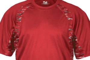 BUY Static Hook Performance Shirt by Badger Sport Style Number 4142. SHOULDER FIT. MADE BY BADGER SPORT. 100% Sublimated polyester moisture management/antimicrobial performance fabric.