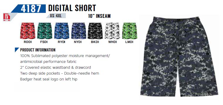 WHERE TO BUY DIGITAL CAMO? Buy Digital Camo Performance Short with Pockets by Badger Sports Style Number 4187. Digital Camo by BADGER SPORT AT GRAHAM SPORTING GOODS