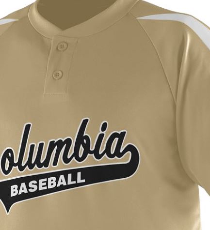 Augusta Sportswear Men's Short Sleeve Two Button Polyester Baseball T-Shirt 428 