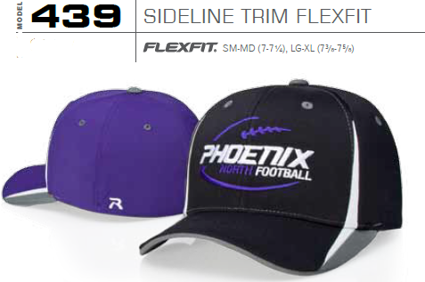 Buy 439 Sideline Trim FlexFit Hat by Richardson Caps