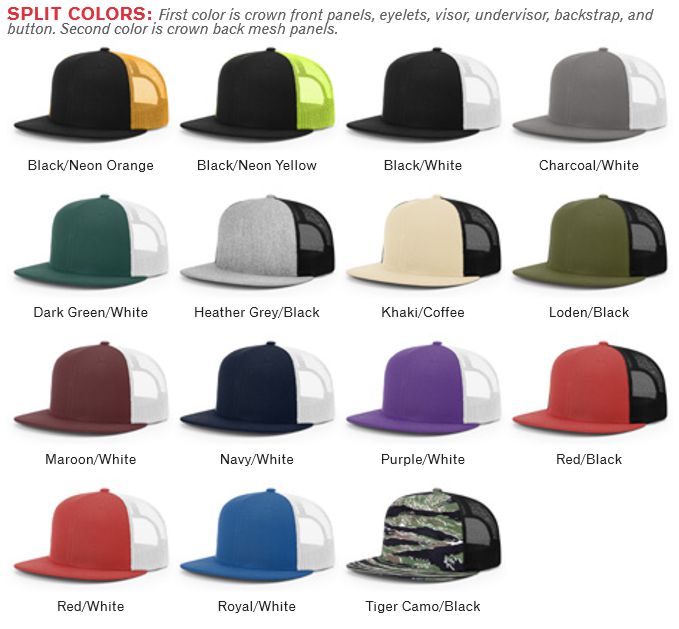 Cappello Richardson 511 Trucker Snapback Unisex – Visiera Piatta E Retro In Rete