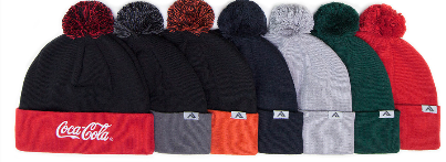 BUY 641K FOLD OVER BEANIE WITH POM-POM KNIT BALL ON TOP BY PACIFIC HEADWEAR