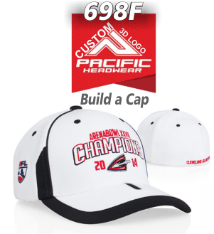 BUy 698f PERFORMANCE HAT UNIVERSAL FIT BY PACIFIC HEADWEAR. GREAT HAT FOR TEAMS AND BUSINESS. 698F HAT COMES with 3D CUSTOM LOGO NO SHIPPING Pacific Headwear  M2 Performance Sideline Cap  Universal Fitted    Profile/Material: Low profile shape wit M2 performance fabric that wicks moisture and heat away  Crown: Pro stitched with contrasting piping and inserts  Visor: PE visor board with contrasting binding and insert  Sweatband: 1-3/8" woven elastic comfort fit sweatband  Hat Sizes: Youth (6-3/8 - 6-7/8)                   Sm-Md (6-7/8 - 7-3/8)                    Lg-XL (7-3/8 - 8)