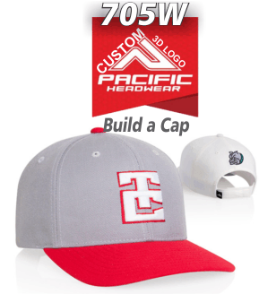 BUY 705W WOOL VELCRO ADJUSTABLE HAT BY PACIFIC HEADWEAR. GREAT HATS FOR TEAMS AND BUSINESS WITH CUSTOM 3D LOGO Embroidery Special. WHAT YOU GET FOR $14.99. 705W HAT RAISED 3D EMBROIDERY. EASY TO ORDER. PICK HAT. UPLOAD YOUR CUSTOM LOGO.