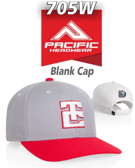 BUY Pacific Headwear  WOOL Performance Cap  705W. Crown: Structured Pro crown | Pro-Stitched finish | Adjustable Velcro back 
Visor: U-Shape Visor technology | Gray undervisor 
Sweatband: 1 3/8