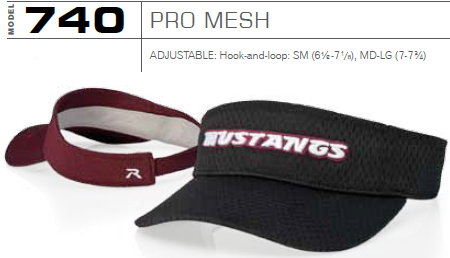 Buy 740 Pro Mesh Adjustable Visor by Richardson Caps