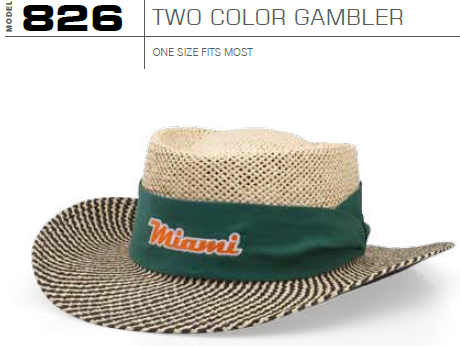 Buy 826 Two Color Gambler Straw Hat by Richardson Caps