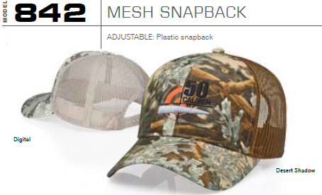 Buy 842 Trucker Mesh Camo SnapBack Adjustable Cap by Richardson Caps