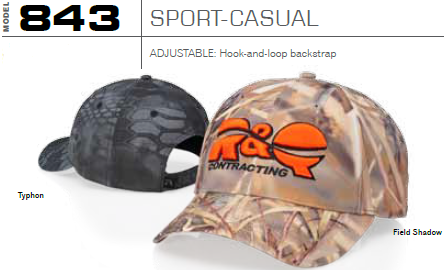 Buy 843 Camo Sport Casual Adjustable Hat by Richardson Caps