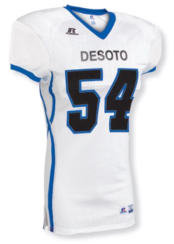 Adult Color Block Football Game Jersey by Russell Athletic | Style Number: S5493MK