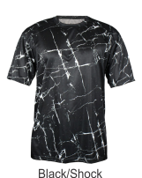 Black Shock Performance Tee by Badger Sport. Style Number 4183