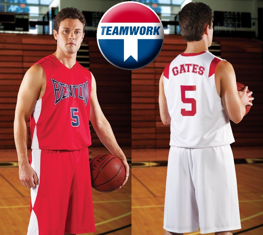 Buy Overdrive Performance Reversible Basketball Jersey by Teamwork Athletic Style Number 1432