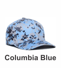 Columbia Blue Digital Camo Universal Fit Hat by Pacific Headwear. Style Number 708F