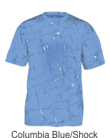 Columbia Blue Shock Performance Tee by Badger Sport. Style Number 4183
