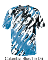 Columbia Blue Tie Dri Tee Jersey by Badger Sport. Style Number 4182. Buy Badger Performance at Graham Sporting Goods.