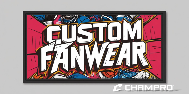 Custom sublimated fanwear by Champro &ndash; vibrant, durable designs tailored to your team.