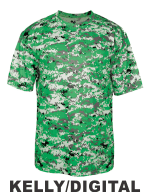 Youth Digital Camo Attack Two-Button Baseball Jersey - All