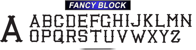 FANCY BLOCK FONT
