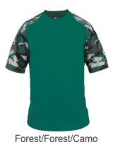 Forest / Forest Camo Performance Tee by Badger Sport. 4141. Buy Camo at Graham Sporting Goods