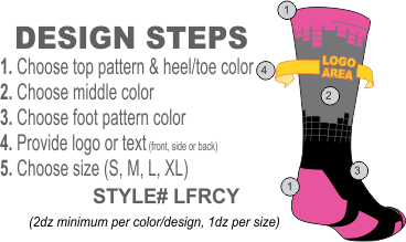 Design Custom Frequency 2.0 Socks by TCK | Style Number: LFRCY
