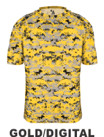 GOLD / DIGITAL CAMO JERSEY by Badger Sport. Style Number 4180. Buy Camo Jerseys at Graham Sporting Goods.