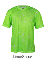 Lime Shock Performance Tee by Badger Sport. Style Number 4183