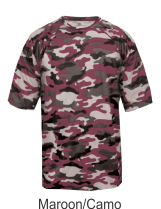 Youth Maroon Camo Jersey by Badger Sport. Style Number 2181. Buy Camo at Graham Sporting Goods