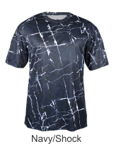 Navy Shock Performance Tee by Badger Sport. Style Number 4183