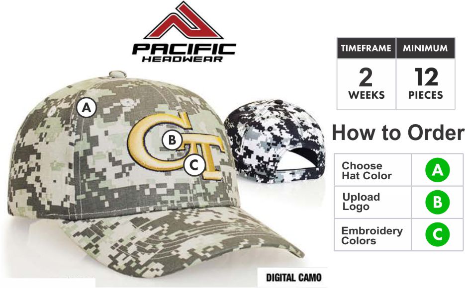 695C Digital Camo HatEmbroidery Special695C Hat - Custom 3D Embroidery Front - One Price - Free ShippingProfile/Material: Low 