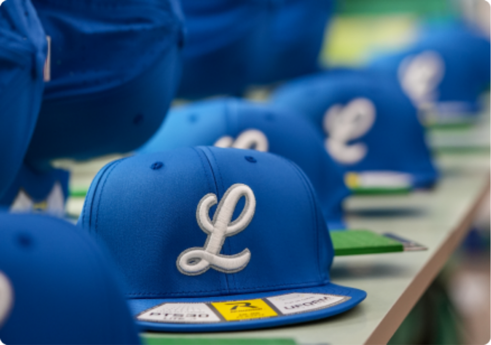 Finished Richardson PTS30 hat with custom front embroidery