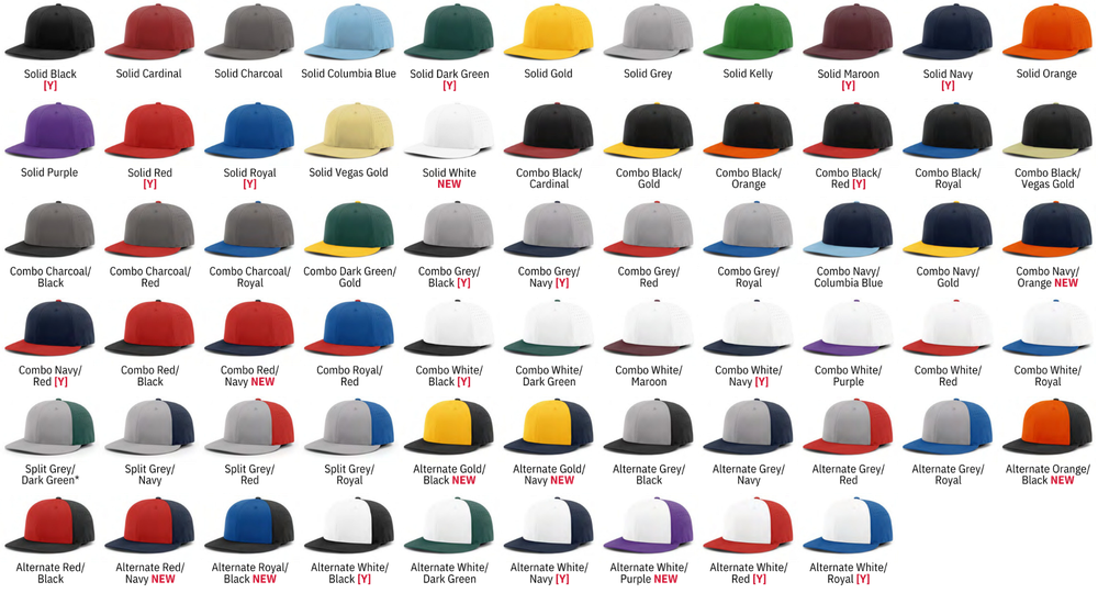 Richardson PTS30 hat color options