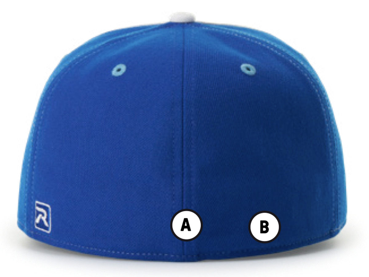 Back embroidery placement examples for Custom Ultra hats