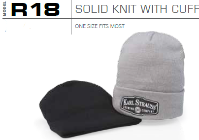 Buy R18 Solid Knit Beanie with Cuff by Richardson Caps