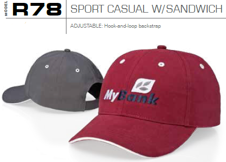 Buy R78 Sport Casual with Sandwich Adjustable Hat by Richardson Caps