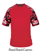 Red / Red Camo Performance Tee by Badger Sport. 4141. Buy Camo at Graham Sporting Goods