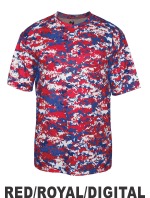 RED / ROYAL / DIGITAL CAMO JERSEY by Badger Sport. Style Number 4180. Buy Camo Jerseys at Graham Sporting Goods.