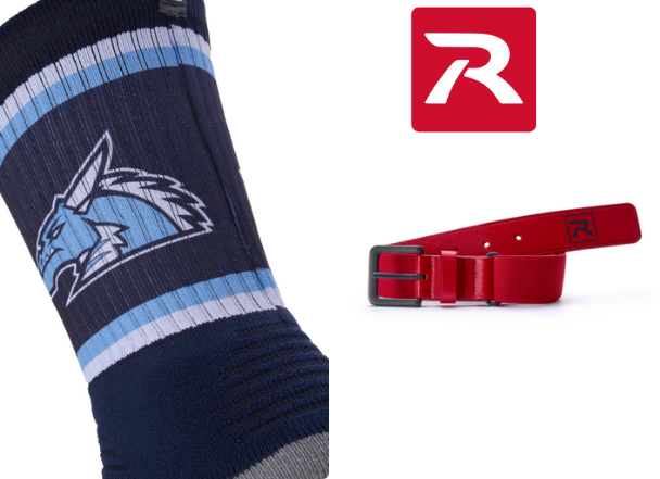 Richardson baseball accessories including custom team socks and red adjustable baseball belt &mdash; premium gear from Graham Sporting Goods