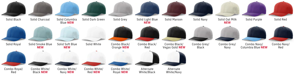 Richardson 632 hat color options